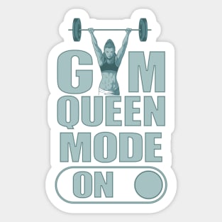 Gym Queen Mode On Sticker